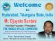 DJUYOTO SUNTANI - Founder and President of World PEace Committe and World Peace Gong - An International Organization tht reaches 202 Countries in the World