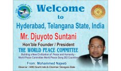 DJUYOTO SUNTANI - Founder and President of World PEace Committe and World Peace Gong - An International Organization tht reaches 202 Countries in the World