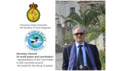 FRANCESCO PAOLO SCARCIOLLA DEL GAVATINO DI TORRE SPAGNOLA - Secretary General for world peace and coordination representative of the Committee in 202 countries around the world for the Gong of peace