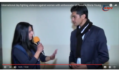 ZAKARIA EL HAMEL FIGHTING FOR THE WOMEN RIGHTS    WITH THE PANAMA AMBASSADOR