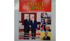 DJUYOTO SUNTANI - Great Leader of the World/President of the World Peace Committee 202 Countries HE Mr HE Djuyoto Suntani and Prime Minister off the Republic of Lao General HE Mr Thongsing Thammavong as Cover International Magazine PEACE GONG