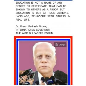 PREM GROVER -  Sirsa, Haryana - WAYS TO EDUCATON